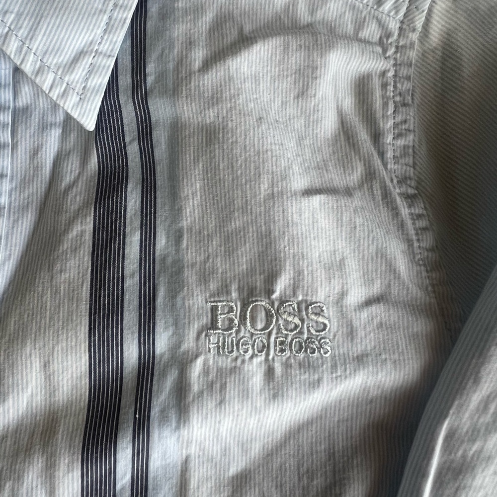 Hugo Boss Boys Slim Fit Shirt - Light Blue